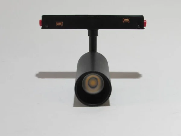 Front side image of a black magnetic spot 7w dirigible