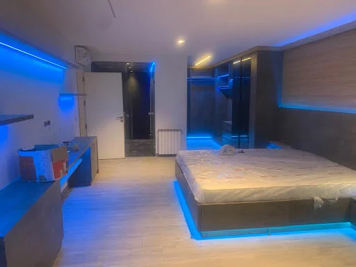 Blue Led strip in all the bedroom of naji Nasrallah