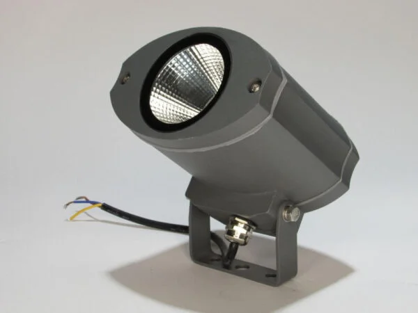 a projector light loop standing up on a white support