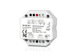 S1-B (WT) PHONE LED DIMMABLE CONTROLLER WITH PUSH BUTTON AND RF