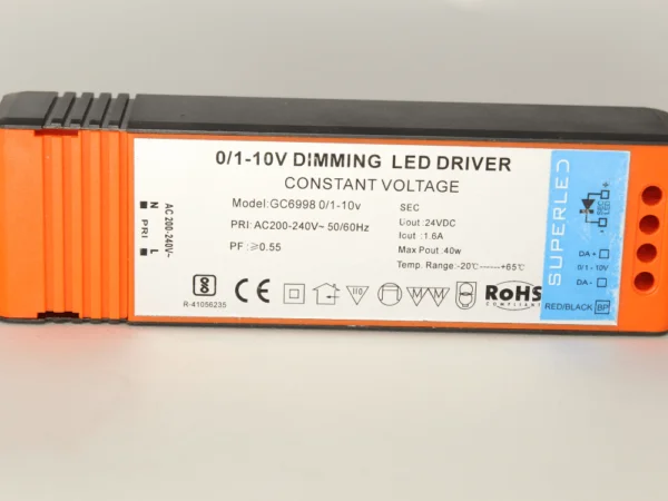 10V Dimmable Power Supply 24V 40W