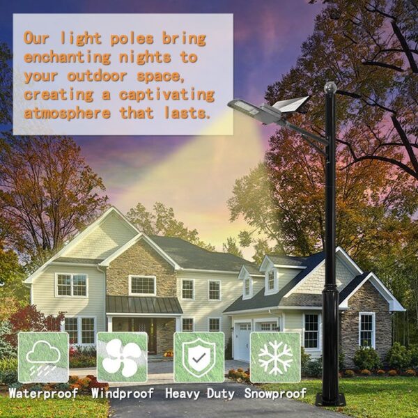 Galvanized Steel Split Street Light Pole