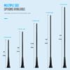 Galvanized Steel Split Street Light Pole