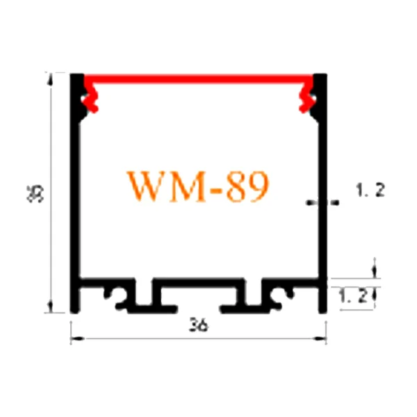 35mm*35mm CAD drawing with dimensions 35mm*35mm CAD drawing with dimensions