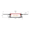 K10 Gypsum Profile 40mm CAD drawing with dimensions K10 Gypsum Profile 40mm CAD drawing with dimensions