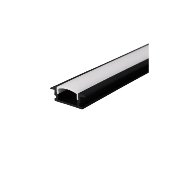 XT-163 Recessed LED Profile with Lips black XT-163 Recessed LED Profile with Lips black
