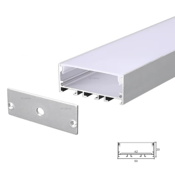 XT-442 Aluminum LED Profile 50x20mm XT-442 Aluminum LED Profile 50x20mm